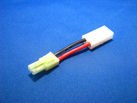 Short Battery Wire - Large Female to Mini Male Adaptor