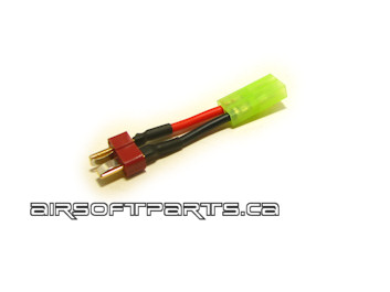 Short Battery Wire - Deans Male to Mini Female Adaptor