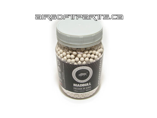 Mad Bull .43g SNIPER WHITE Heavyweight BB - 2000 Count