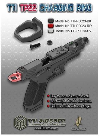 TTI TP22 CNC Charge Ring Red