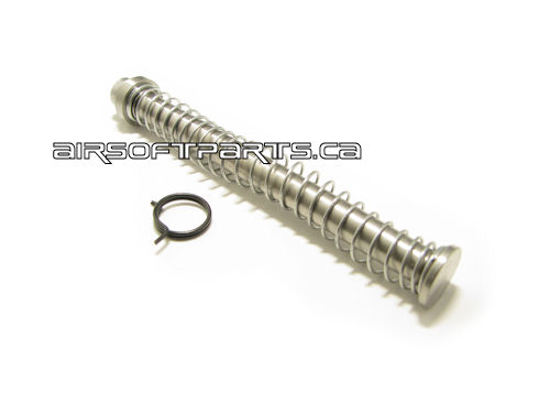 GunsModify 125% SS Recoil Spring Guide Set - G17/G18C SILVER - Click Image to Close