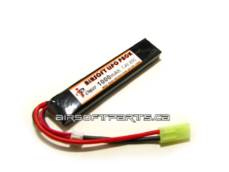 iPower 7.4v 20C 1100mah Lipo Battery Short Slim - Click Image to Close