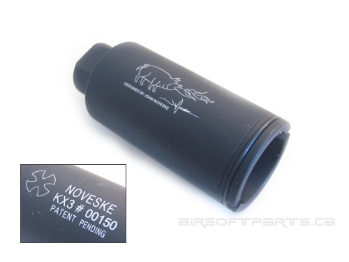 Mad Bull Noveske KX3 Sound Adjustable Flash Hider Black - Click Image to Close