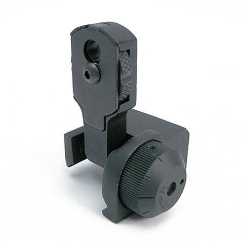 King Arms Adjustable Flip-Up Rear Sight V2 - Click Image to Close